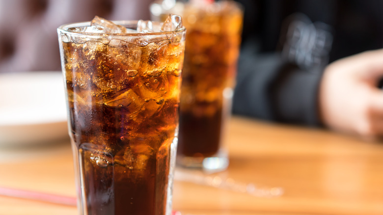 a cup of soda