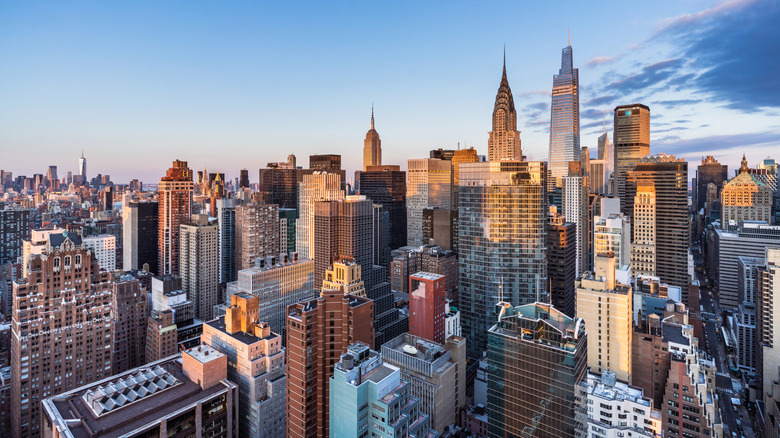 skyline of Manhattan photographed